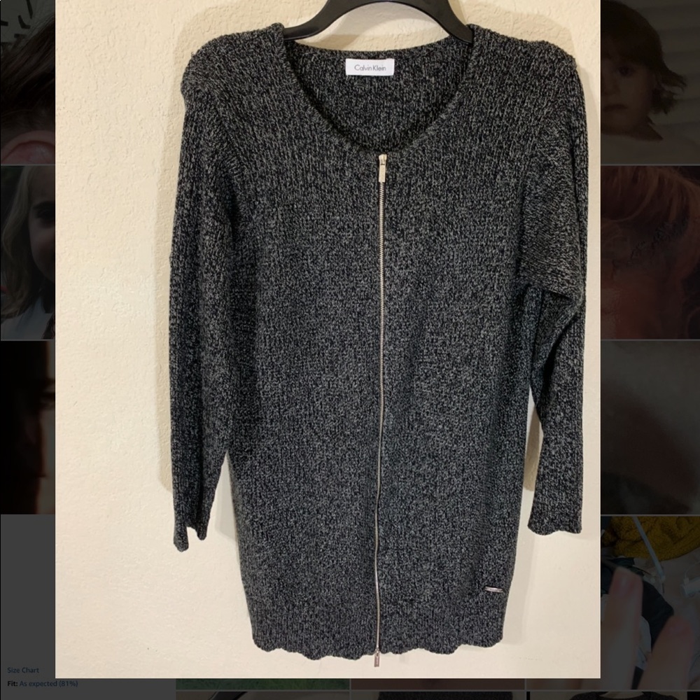 authentic Calvin klein long sweater/sweater dress